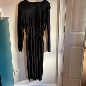 Zara pleated midi dress